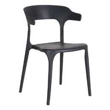 SILLA GRIS OSCURO POLIPROPILENO 51 X 41,50 X 76,50 CM