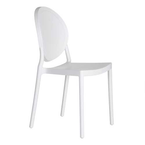 SILLA BLANCO POLIPROPILENO 41 X 41 X 87 CM