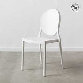 SILLA BLANCO POLIPROPILENO 41 X 41 X 87 CM