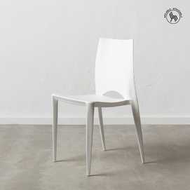 SILLA BLANCO POLIPROPILENO 44 X 41 X 84 CM