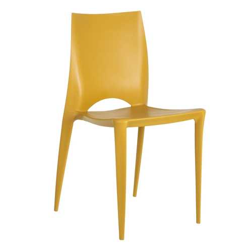 SILLA AMARILLO POLIPROPILENO 44 X 41 X 84 CM