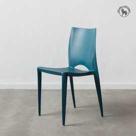 SILLA AZUL POLIPROPILENO 44 X 41 X 84 CM