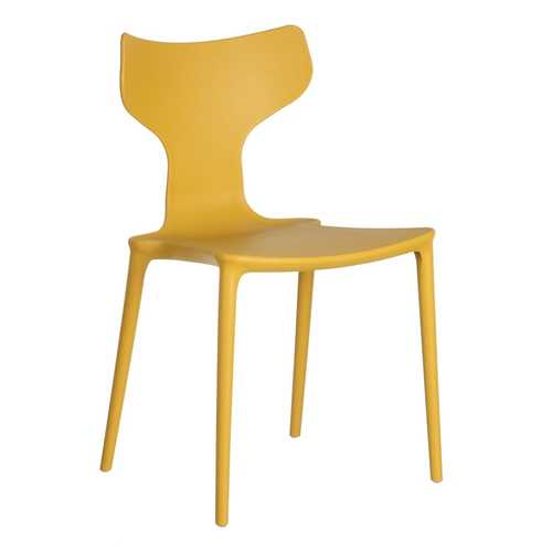 SILLA AMARILLO POLIPROPILENO 47 X 41 X 83,50 CM