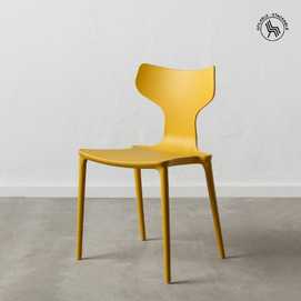 SILLA AMARILLO POLIPROPILENO 47 X 41 X 83,50 CM