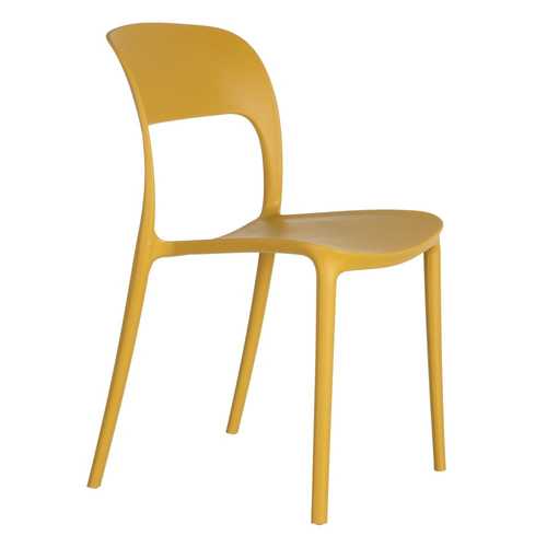 SILLA AMARILLO POLIPROPILENO 43 X 43 X 83,20 CM