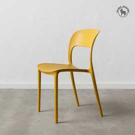 SILLA AMARILLO POLIPROPILENO 43 X 43 X 83,20 CM