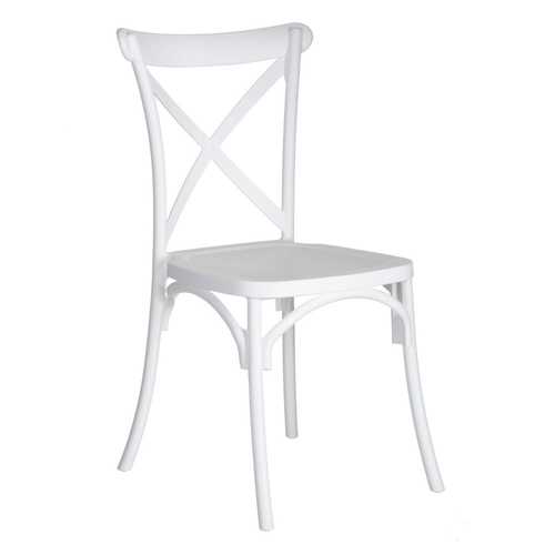 SILLA BLANCO POLIPROPILENO 48,50 X 43 X 91 CM