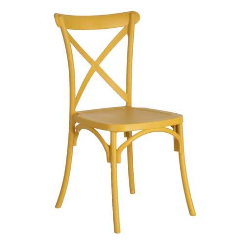 SILLA AMARILLO POLIPROPILENO 48,50 X 43 X 91 CM