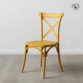 SILLA AMARILLO POLIPROPILENO 48,50 X 43 X 91 CM