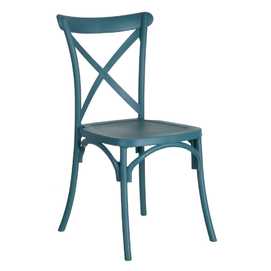 SILLA AZUL POLIPROPILENO 48,50 X 43 X 91 CM