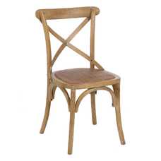 SILLA MARRÓN MADERA DE OLMO DECORACIÓN 46 X 42 X 87 CM