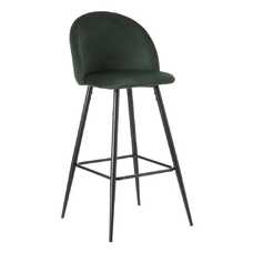 TABURETE ALTO VERDE OSCURO TEJIDO-METAL 40,20 X 48,20 X 102