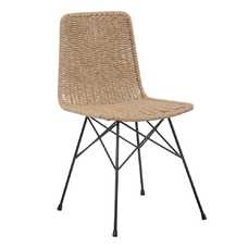 SILLA NATURAL-NEGRO PP/METAL SALÓN 45 X 41 X 83 CM SILLA NATURAL-NEGRO PP/METAL SALÓN 45 X 41 X 83 CM