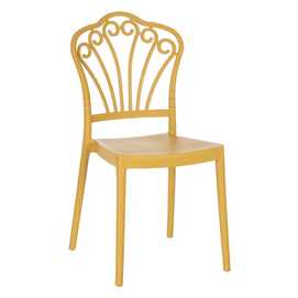SILLA AMARILLO POLIPROPILENO 44,50 X 52,50 X 90 CM