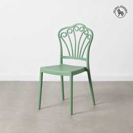 SILLA VERDE MENTA POLIPROPILENO 44,50 X 52,50 X 90 CM