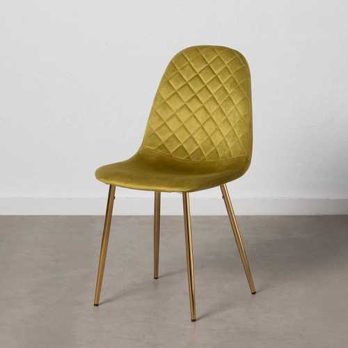 SILLA TERCIOPELO VERDE SALÓN 45 X 47 X 84,50 CM