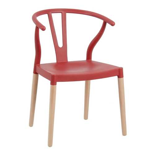 SILLA ROJO PP-MADERA 46 X 42 X 78,50 CM