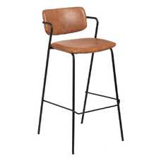 TABURETE CUERO PU/METAL SALÓN 43 X 50 X 97 CM