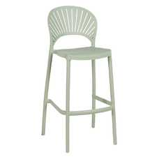 TABURETE VERDE MENTA POLIPROPILENO SALÓN 52,50 X 43,20 X 107
