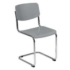 SILLA GRIS METAL/ABS SALÓN 43,50 X 50 X 83 CM