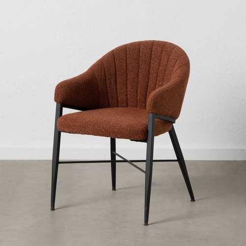 SILLA BRAZOS TEJA TEJIDO-METAL SALÓN 56 X 61 X 82 CM