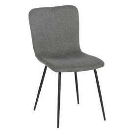 SILLA GRIS TEJIDO-METAL SALÓN 44 X 55 X 82 CM