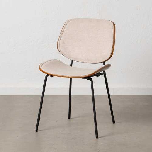 SILLA BEIGE DM-METAL SALÓN 49 X 50 X 80 CM