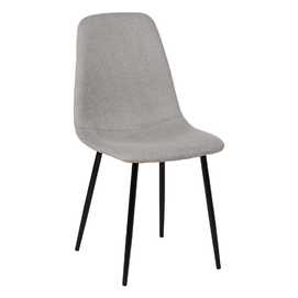 SILLA GRIS TEJIDO-METAL SALÓN 43 X 52 X 87 CM