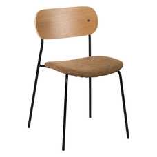 SILLA NATURAL-MARRÓN TEJIDO-METAL SALÓN 49 X 53 X 80 CM SILLA NATURAL-MARRÓN TEJIDO-METAL SALÓN 49 X 53 X 80 CM