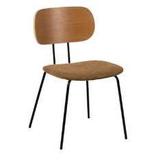 SILLA NATURAL-MARRÓN TEJIDO-METAL SALÓN 48 X 55 X 82,50 CM SILLA NATURAL-MARRÓN TEJIDO-METAL SALÓN 48 X 55 X 82,50 CM