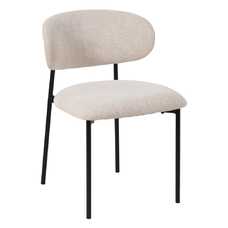 SILLA CREMA TEJIDO-METAL SALÓN 50 X 54 X 73,50 CM