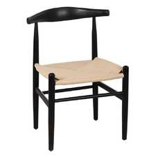 SILLA NEGRO MADERA / FIBRA SALÓN 53,50 X 47 X 77 CM SILLA NEGRO MADERA / FIBRA SALÓN 53,50 X 47 X 77 CM