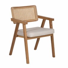 SILLA BRAZOS NATURAL MADERA / FIBRA 56 X 55 X 81 CM