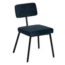 SILLA AZUL TEJIDO-METAL DECORACIÓN 42,50 X 55 X 77,50 CM