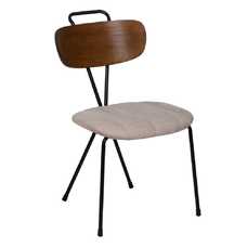 SILLA BEIGE TEJIDO-METAL DECORACIÓN 47,50 X 61 X 85 CM SILLA BEIGE TEJIDO-METAL DECORACIÓN 47,50 X 61 X 85 CM