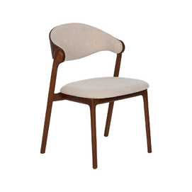 SILLA MARRÓN TEJIDO-MADERA 60 X 57 X 80 CM