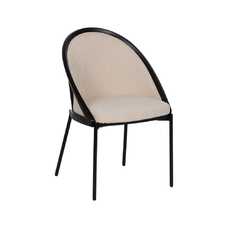 SILLA NEGRO-BLANCO ACERO / PLÁSTICO 54 X 47,50 X 82,30 CM SILLA NEGRO-BLANCO ACERO / PLÁSTICO 54 X 47,50 X 82,30 CM