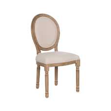 SILLA NATURAL-BLANCO TEJIDO-MADERA SALÓN 44 X 46 X 95 CM SILLA NATURAL-BLANCO TEJIDO-MADERA SALÓN 44 X 46 X 95 CM