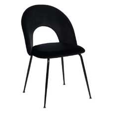SILLA NEGRO TEJIDO-METAL CONTRACT 49 X 60 X 81 CM SILLA NEGRO TEJIDO-METAL CONTRACT 49 X 60 X 81 CM