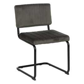 SILLA TAUPE TEJIDO-METAL CONTRACT 48 X 56 X 82 CM