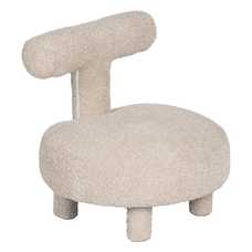 SILLA BEIGE TEJIDO SALÓN 51 X 51 X 49 CM