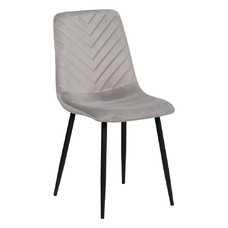 SILLA GRIS CLARO TERCIOPELO CONTRACT 45 X 51 X 88,50 CM