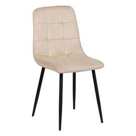 SILLA BEIGE TERCIOPELO CONTRACT 45 X 51 X 88,50 CM