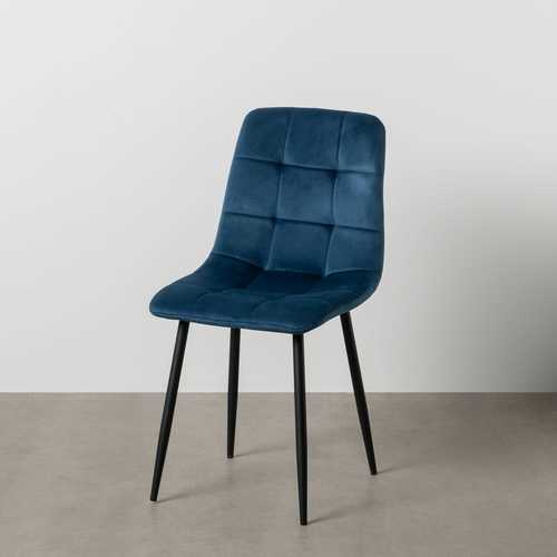 SILLA AZUL OSCURO TERCIOPELO CONTRACT 45 X 51 X 88,50 CM