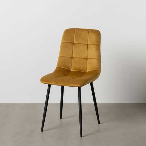 SILLA MOSTAZA TERCIOPELO CONTRACT 45 X 51 X 88,50 CM