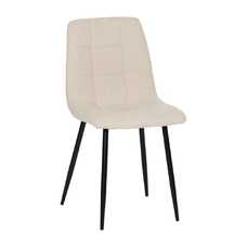 SILLA BLANCO TEJIDO-METAL CONTRACT 44 X 42 X 89 CM
