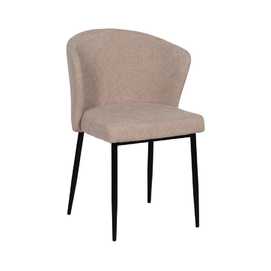 SILLA BEIGE TEJIDO-METAL CONTRACT 59 X 55 X 80 CM