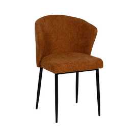 SILLA MARRÓN TEJIDO-METAL CONTRACT 59 X 55 X 80 CM