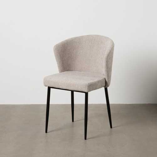SILLA GRIS TEJIDO-METAL CONTRACT 59 X 55 X 80 CM