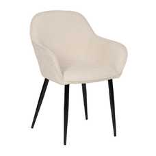 SILLA BLANCO TEJIDO-METAL CONTRACT 60 X 59 X 83 CM